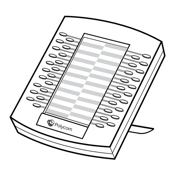 Polycom VVX Expansion Module Quick Start Manual