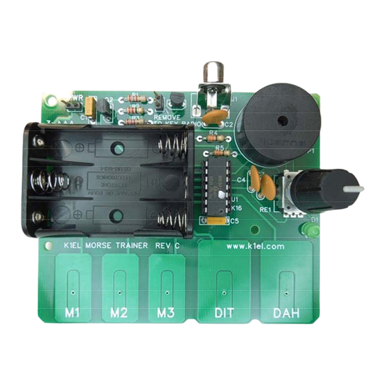 K1EL Morse Tutor Board User Manual