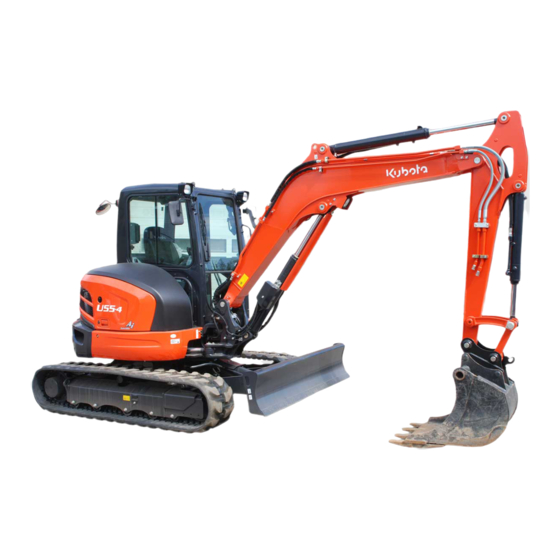 User Manuals: Kubota KX057-4 Compact Excavator