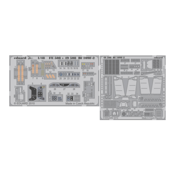 Eduard Bf 109F-2 S.A. Manual