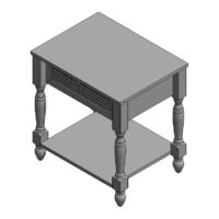 Baxton Studio BSRoden-Brown-Nightstand Assembly Instruction Manual