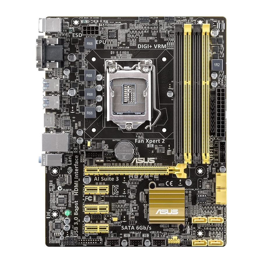 Asus H87M-E User Manual