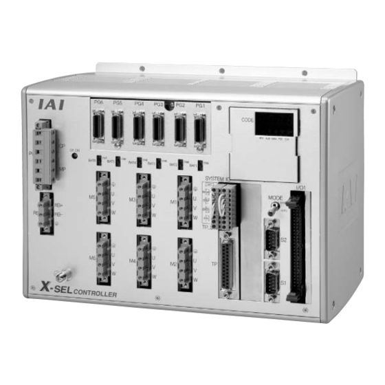 IAI X-SEL Operation Manual