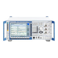 Rohde & Schwarz R&S CMW-KS70 Series User Manual
