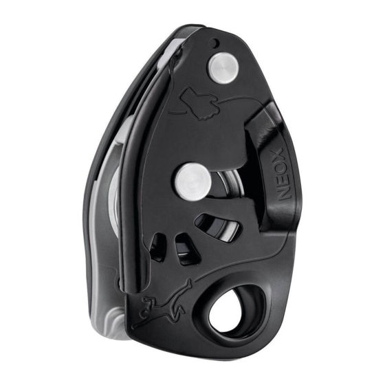 Petzl NEOX D016AA02 Manual