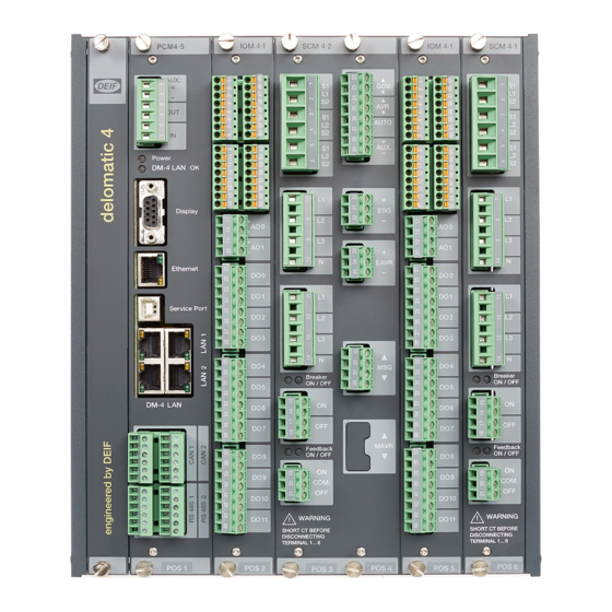 Deif Delomatic 4 Series Replacement Instructions