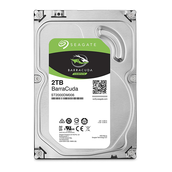 Seagate ST500DM009 Product Manual