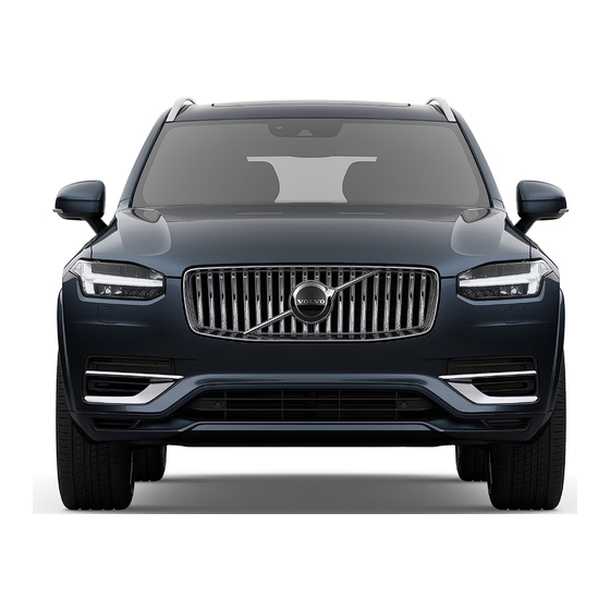 Volvo XC90 RECHARGE Quick Manual