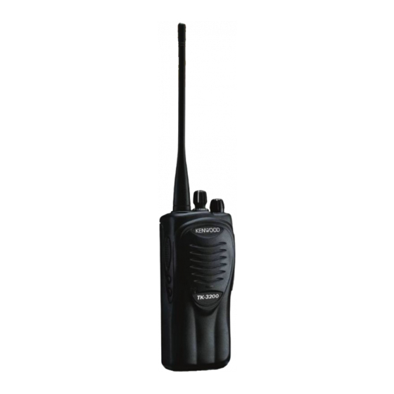 Kenwood TK 3200U2P - Protalk UHF - Radio Manuals
