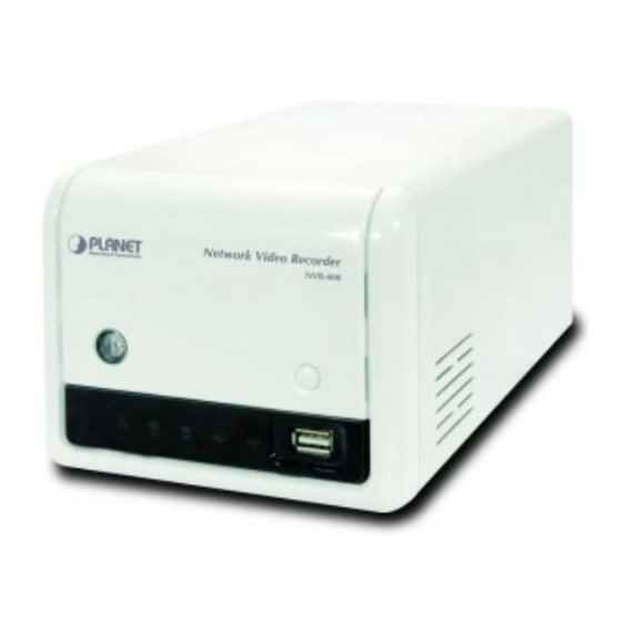 Planet NVR-400 User Manual