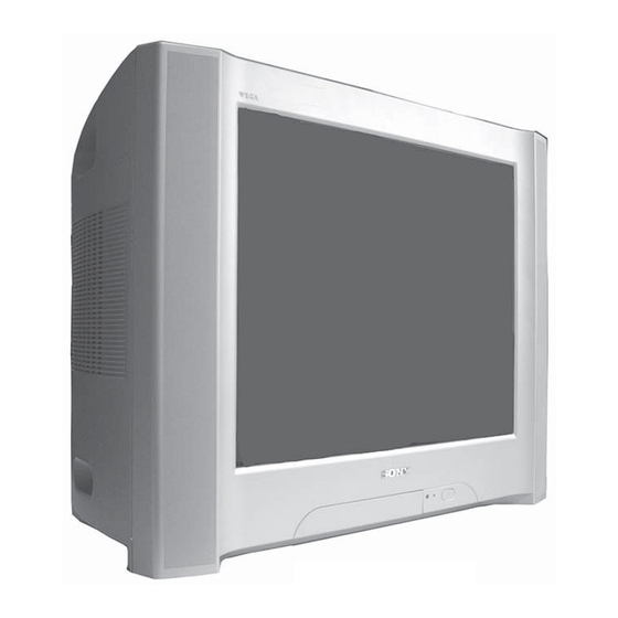 Sony FD Trinitron KV-29SE10E Service Manual