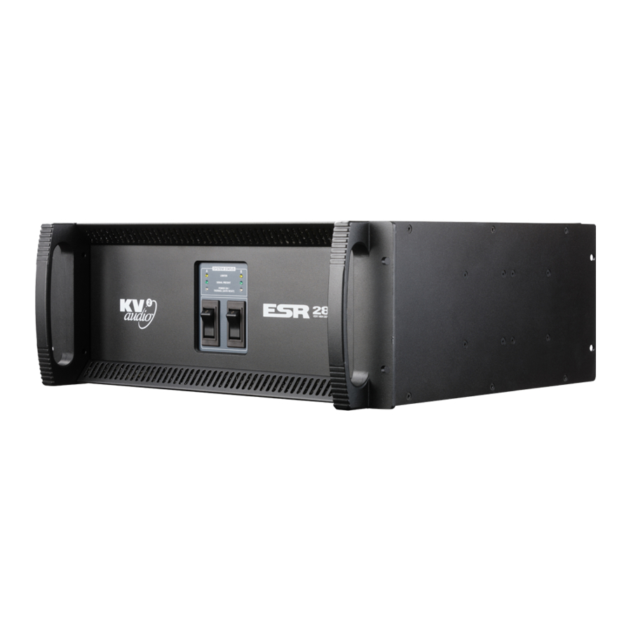 KV2 Audio ESR2800 User Manual