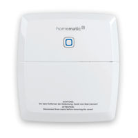 Homematic HmIP-WHS2 Mounting Instruction And Operating Manual