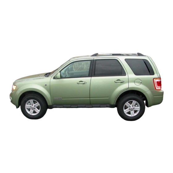 Ford ESCAPE HYBRID 2008 Emergency Response Manual