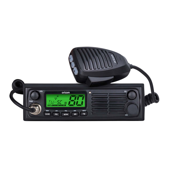 Oricom UHF098 Operating Instructions Manual