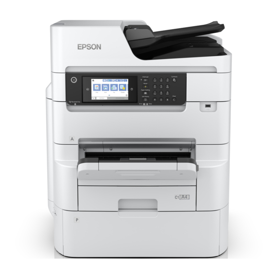 Epson WF-C878R Series Hardware Setup Manual