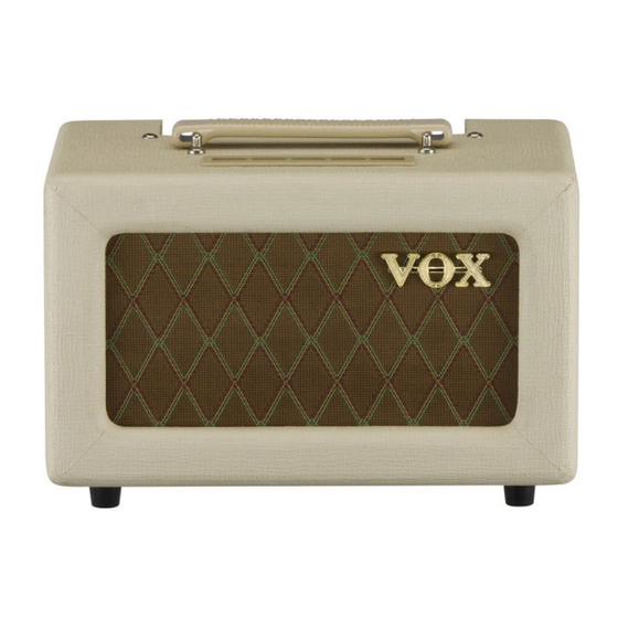 Vox AC4TVH Owner's Manual