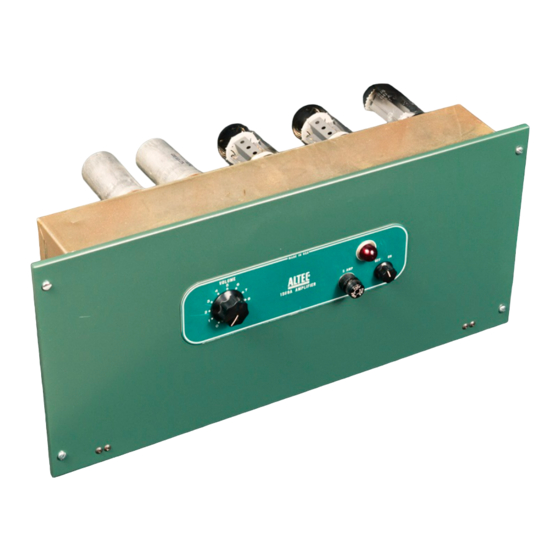 Altec Lansing 1569A Operating Instructions