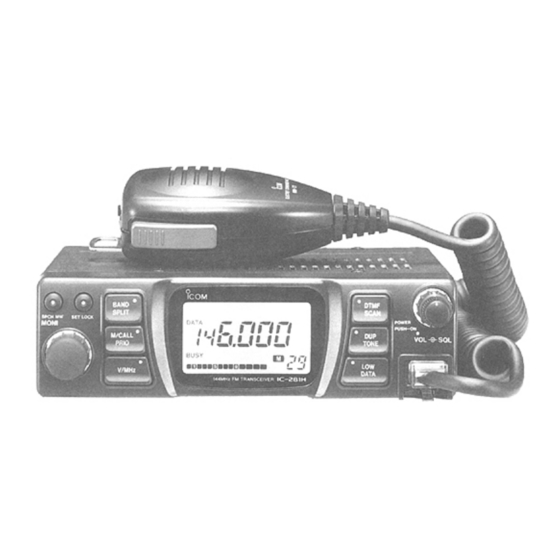 Icom IC-281H Instruction Manual