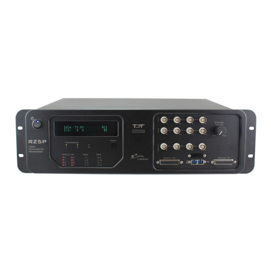 TDT RZ2 Manual