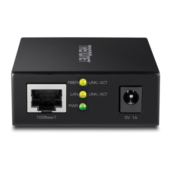 TRENDnet TFC-GSFP Quick Installation Manual