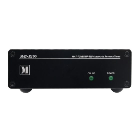 Mat-Tuner mAT-K100 Instruction Manual