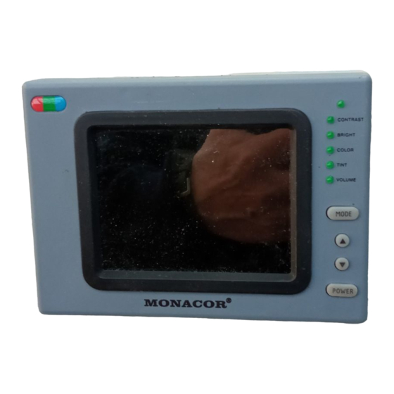 Monacor TVLCD-420COL Manual