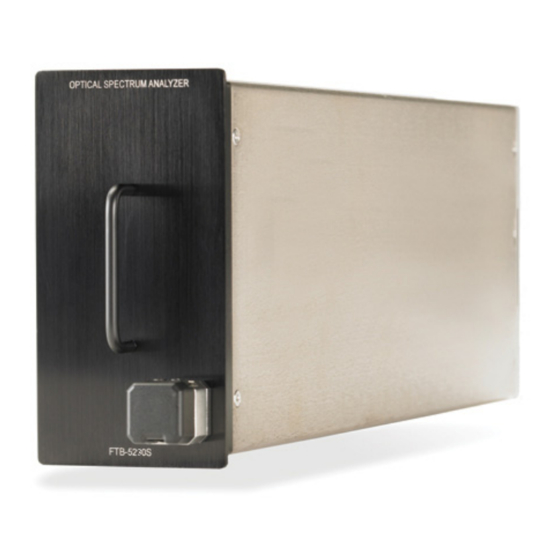 EXFO FTB-5230S User Manual