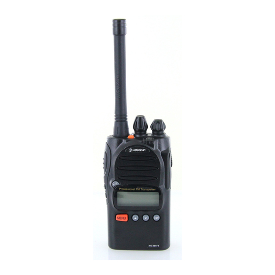 Wouxun KG-805F Owner's Manual