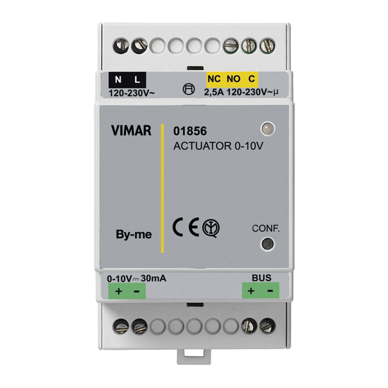 Vimar 01856 Quick Start Manual
