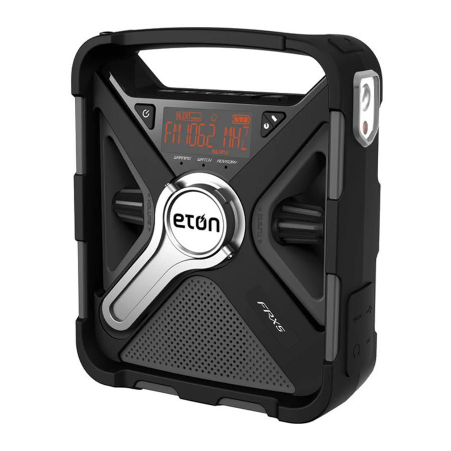 Eton FRX5 - Weather Radio Manual