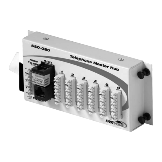 Steren FAST HOME 550-020 Installation Manual