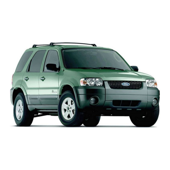 Ford 2006 Escape Hybrid Quick Reference Manual