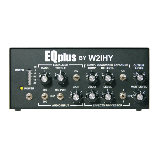 W2IHY EQplus Operating Manual