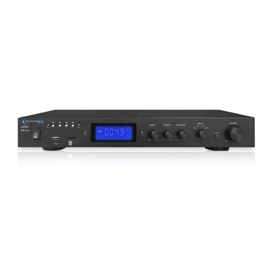 Technical Pro ia25u User Manual