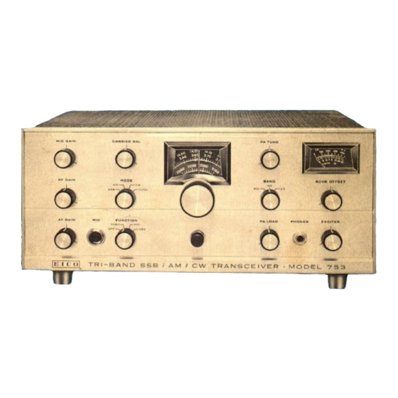 Eico 753 Operating Manual