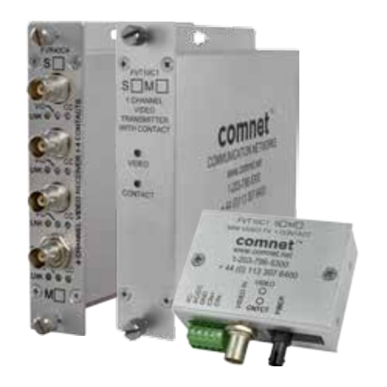 Comnet FVT10C1M1/M Installation And Operation Manual