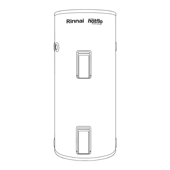 Rinnai Hotflo 25L Operation & Installation Manual