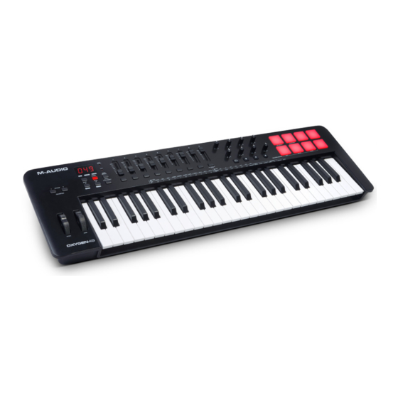 M-Audio Oxygen series Quick Start Manual