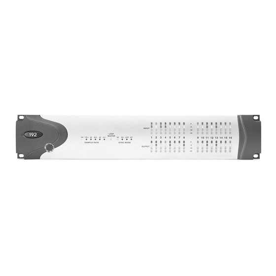 DigiDesign 192 I/O Brochure & Specs