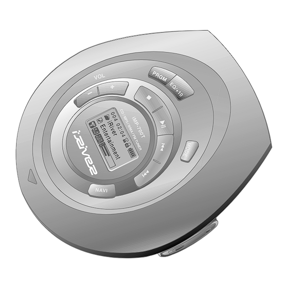 IRiver iMP-700 Series User Manual