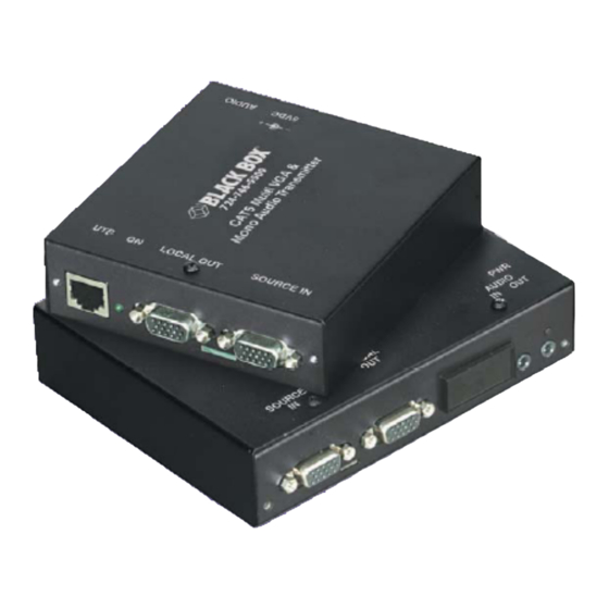 Black Box AC1004A-R3 VGA Data Transmitter Manuals