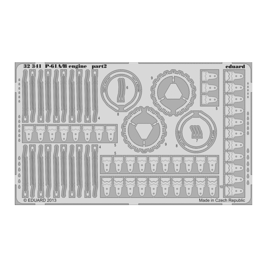 Eduard P-61A/B engine Quick Start Manual