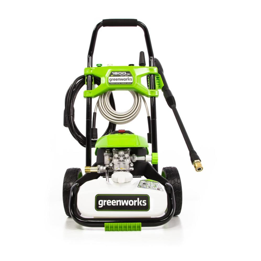 GreenWorks GPW1800 Operator's Manual