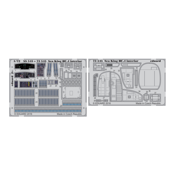 Eduard Sea King HC.4 interior Quick Start Manual