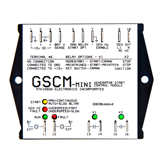 Atkinson Electronics GSCM-MINI-D Quick Manual