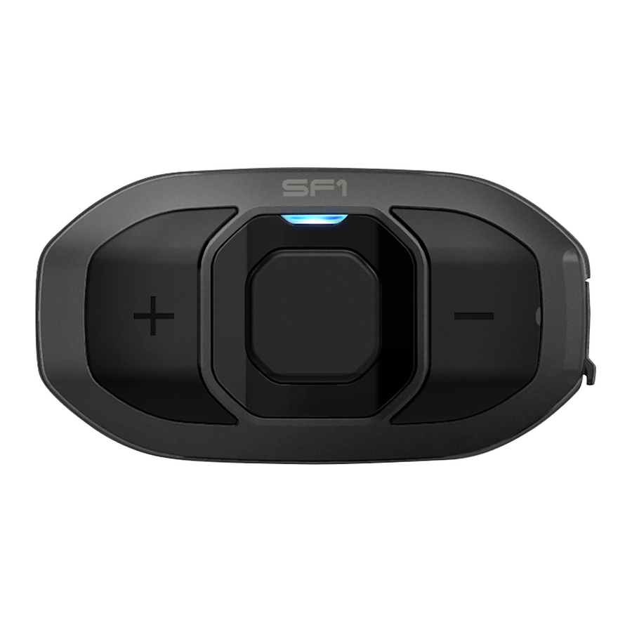 Sena SF1 - Bluetooth Headset for Solo Riders Quick Start Guide