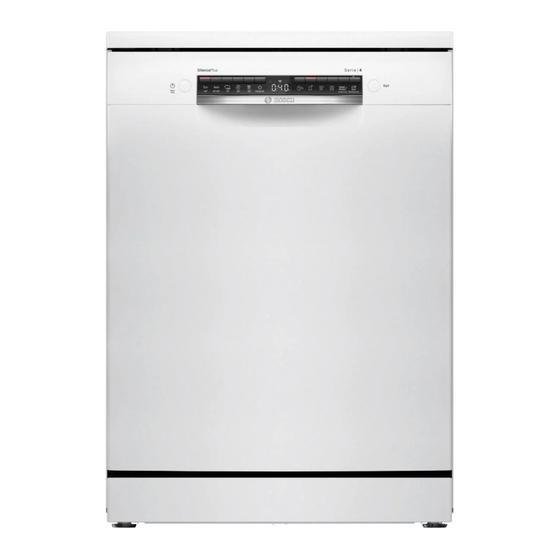 Bosch SMS4HCW19E Information For Use