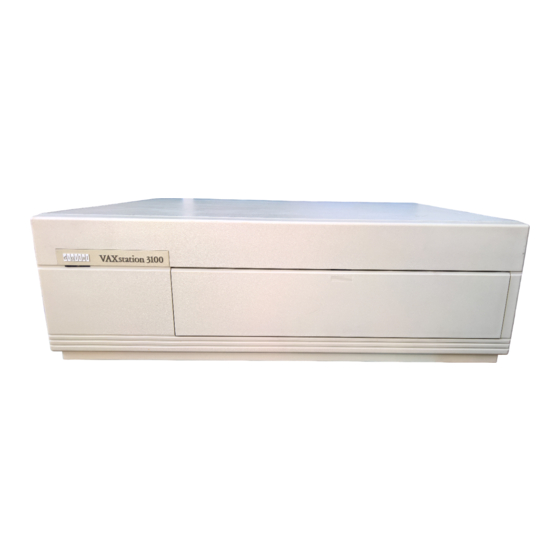 Digital Equipment VAXstation 3100 Maintenance Manual