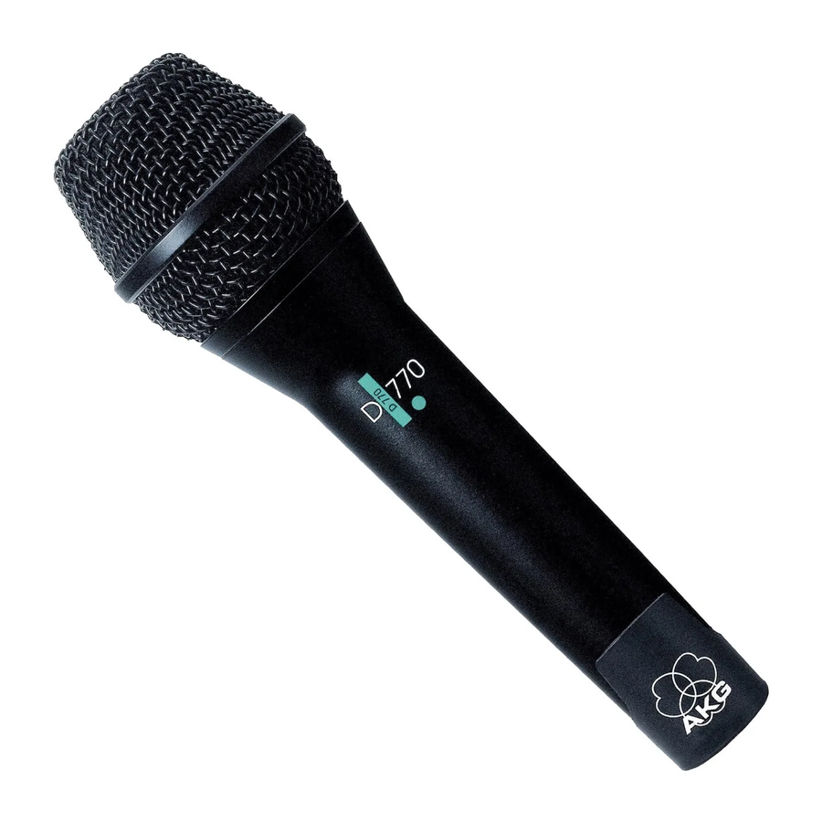 AKG EMOTION D 770 Specifications